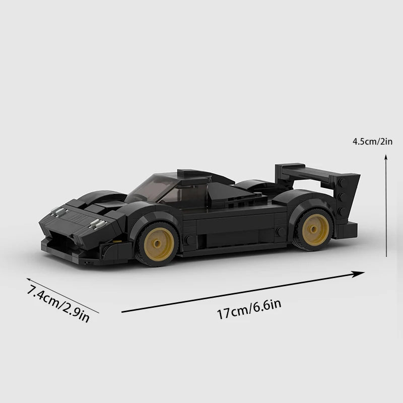 MOC Racer City Sports Vehicle Building Blocks Set - Creative Educational Toy for Boys